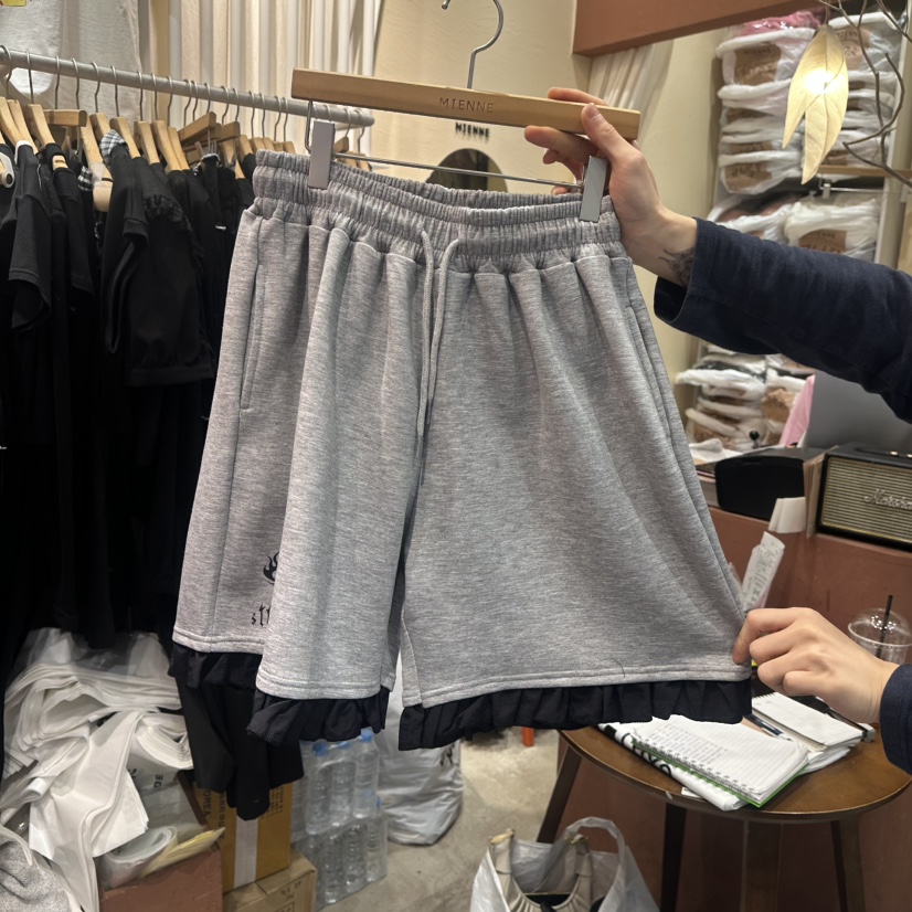 MIENNE東大門㊣實拍女裝新品熱賣真品時尚推薦職業短褲荷葉邊MIENNE短褲圖色2
