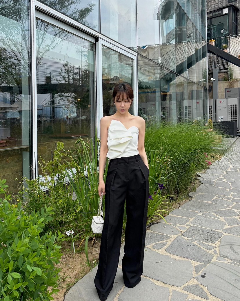 THE LOW東大門㊣直郵女士新款職業人氣25春夏推薦休閑褲亞麻THE LOW休閑褲