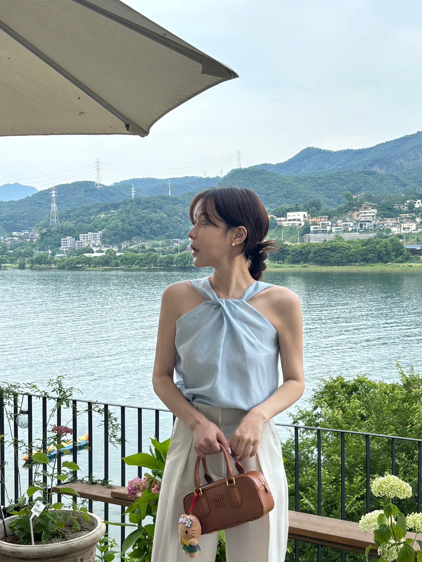 THE LOW東大門㊣直郵女士新款職業人氣25春夏推薦休閑褲亞麻THE LOW休閑褲