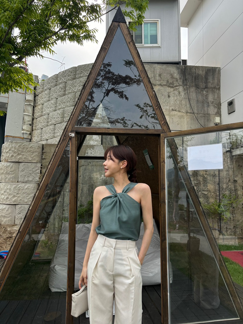 THE LOW東大門㊣直郵女士新款職業人氣25春夏推薦休閑褲亞麻THE LOW休閑褲