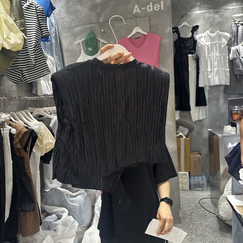 A-DEL東大門㊣代購女士新款真品人氣25春夏推薦職業吊帶背心A-DEL吊帶/背心