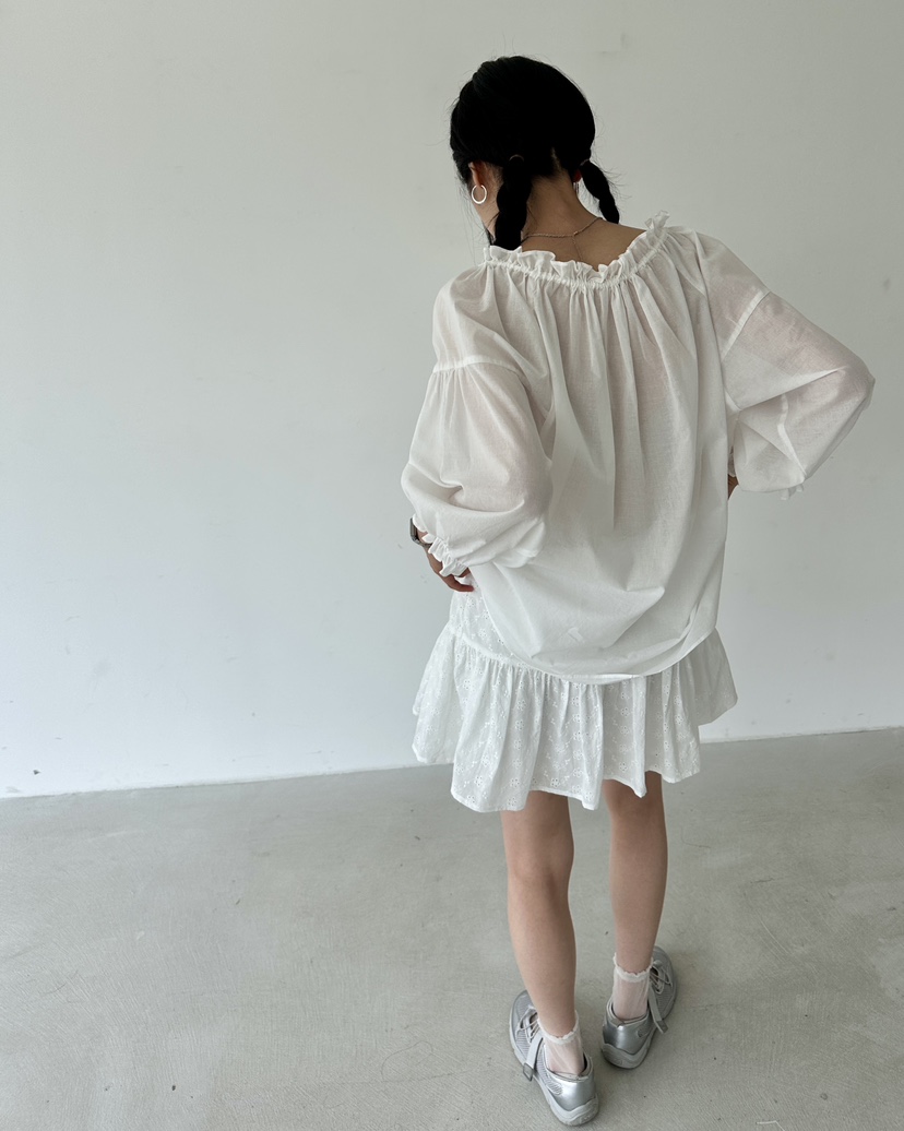 HOWDY東大門㊣直郵女裝新品人氣休閑25春夏時尚職業襯衫蕾絲衫howdy襯衫/蕾絲衫