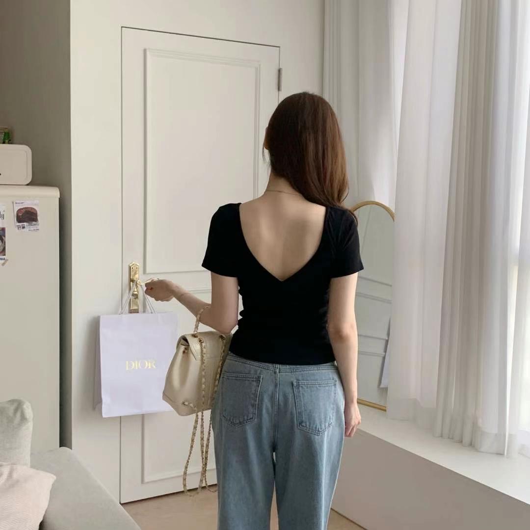 PUDDING韓國代購㊣女裝新品25春夏人氣推薦時尚真品職業T恤PUDDINGT恤