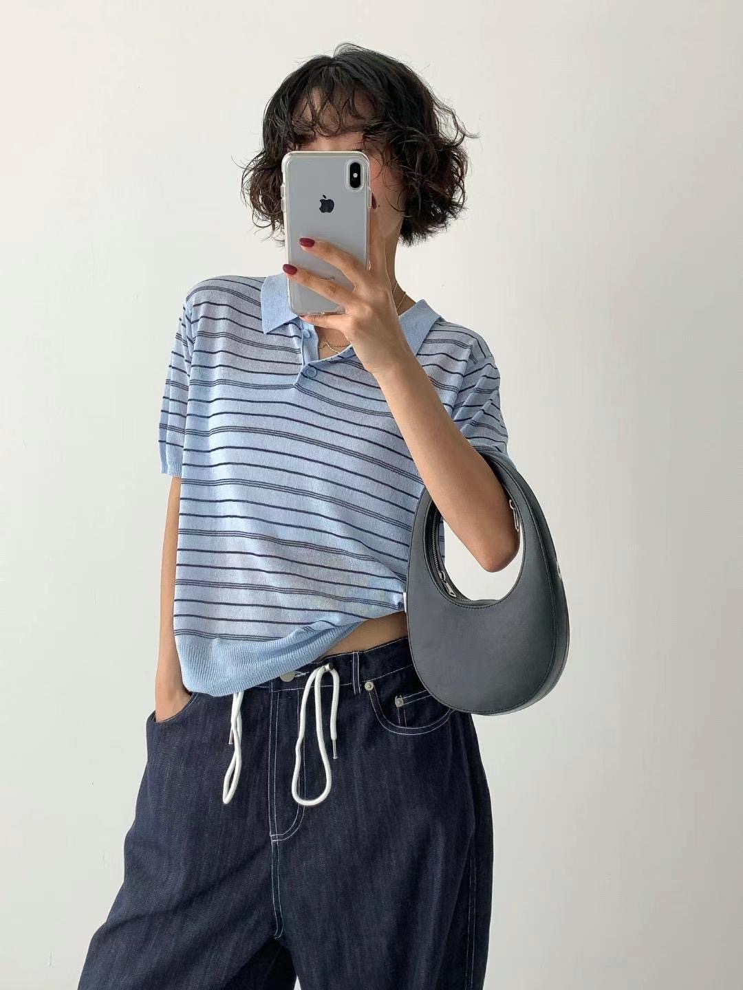 DOTNODI(無品牌標)東大門㊣實拍女裝新品職業25春夏時尚T恤DOTNODIT恤
