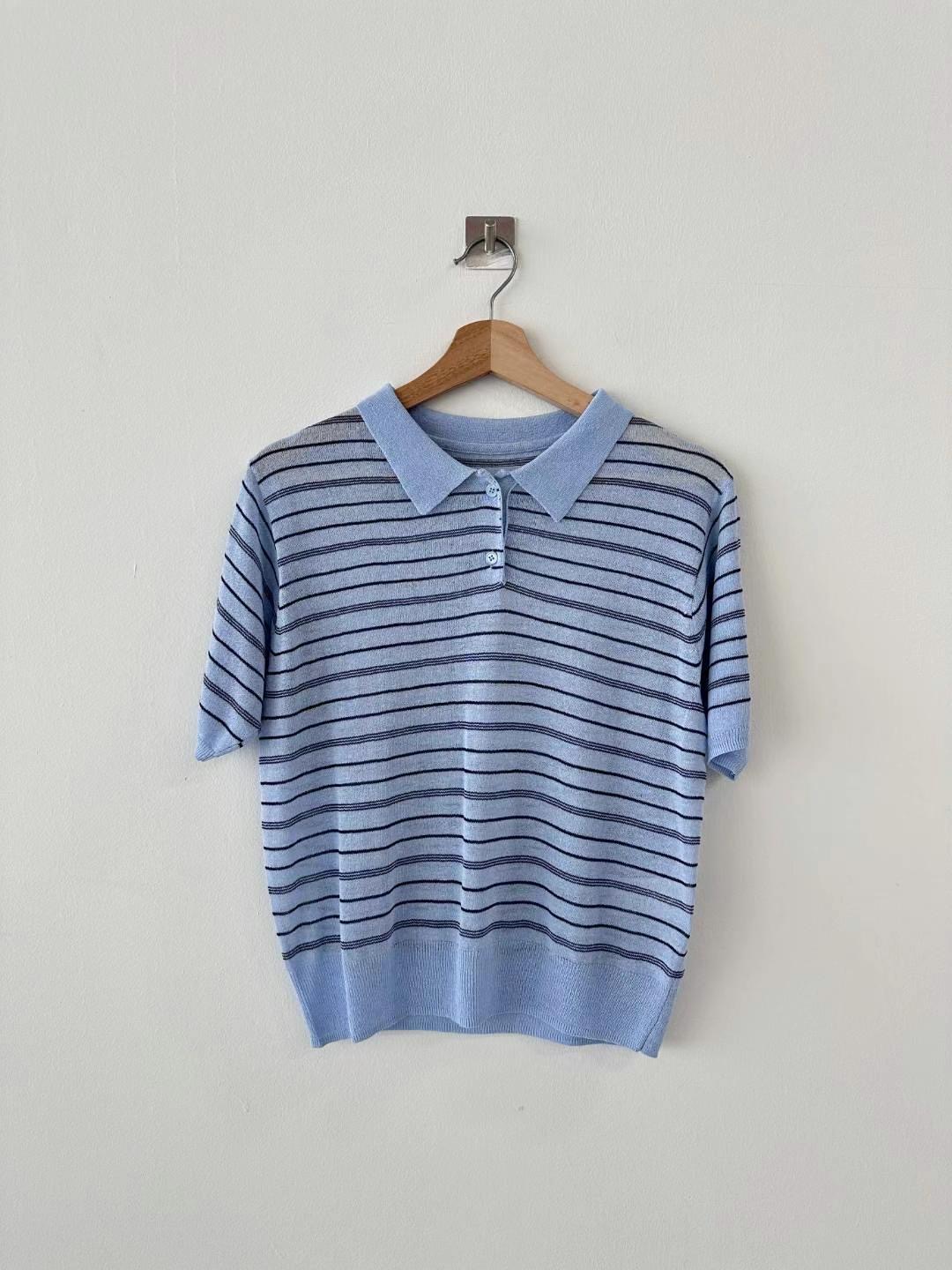 DOTNODI(無品牌標)東大門㊣實拍女裝新品職業25春夏時尚T恤DOTNODIT恤圖色3