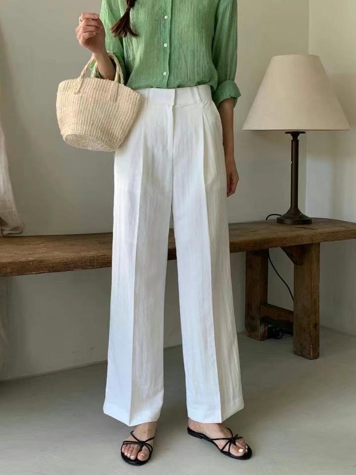 NOON東大門㊣代購女士新款25春夏人氣休閑真品熱賣時尚休閑褲NOON休閑褲圖色1