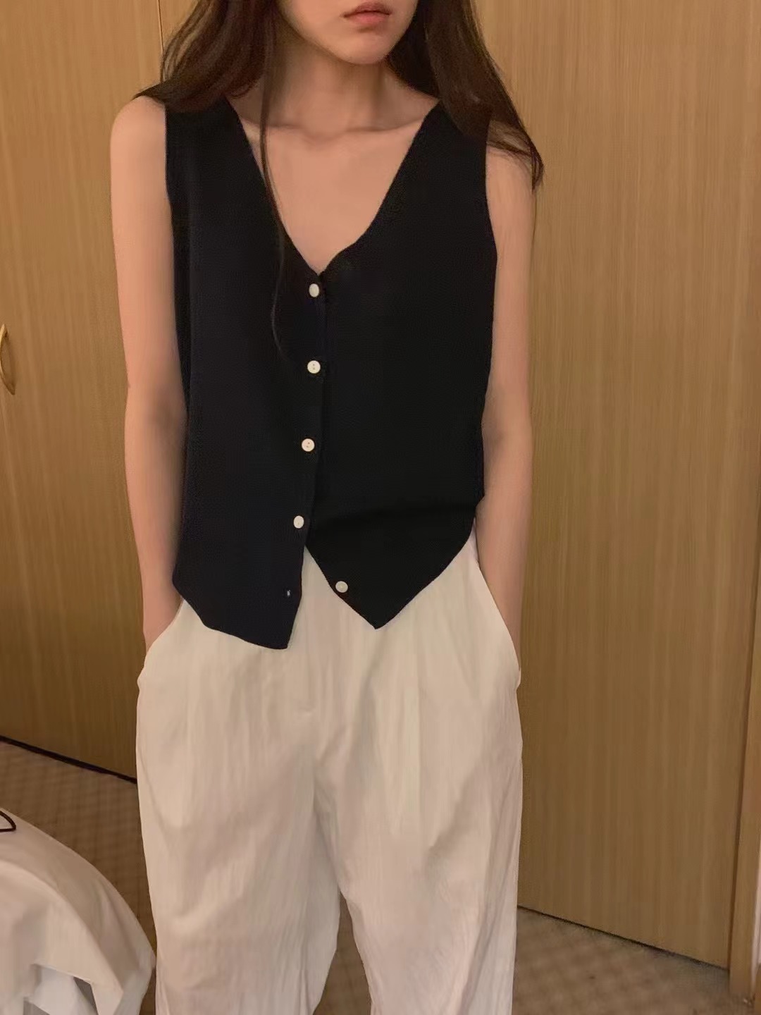 PROPER 프로퍼韓國直郵㊣女士新品人氣職業25春夏熱賣馬甲PROPER 프로퍼馬甲圖色3