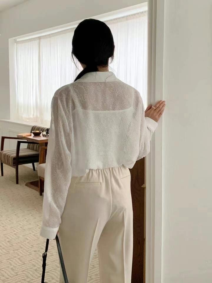 NOON東大門㊣直郵女士新品休閑人氣25春夏時尚真品襯衫蕾絲衫NOON襯衫/蕾絲衫