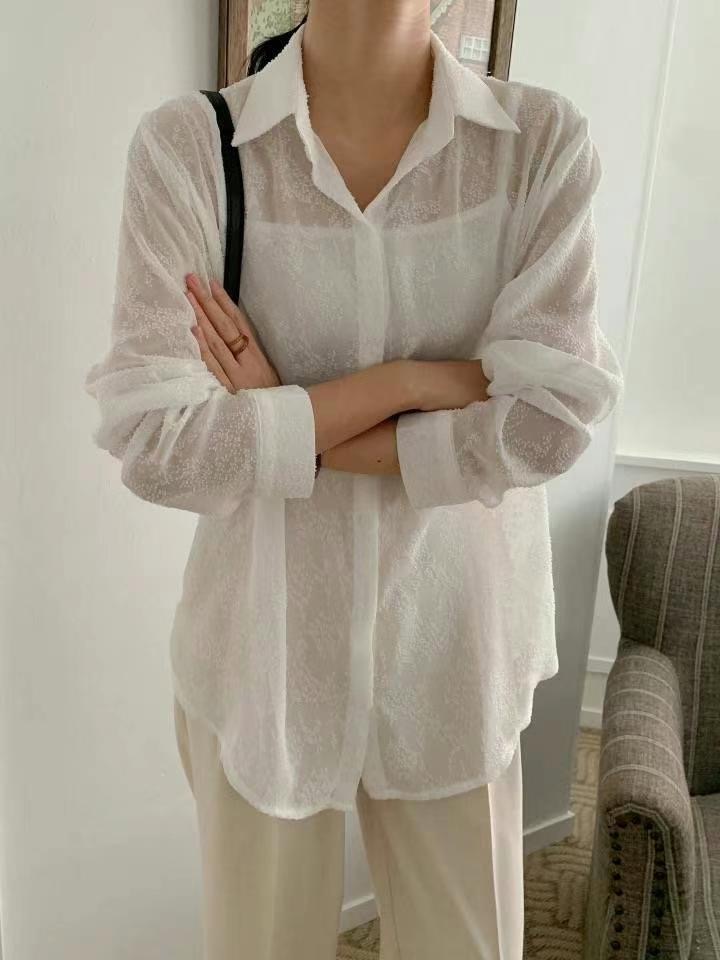NOON東大門㊣直郵女士新品休閑人氣25春夏時尚真品襯衫蕾絲衫NOON襯衫/蕾絲衫