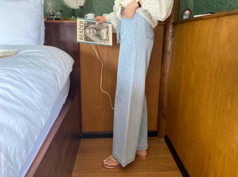 BEE韓國代購㊣女裝新品人氣推薦職業25春夏休閑時尚熱賣牛仔褲BEE牛仔褲