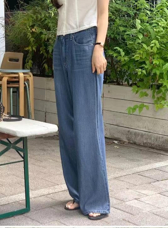 BEE韓國代購㊣女裝新款推薦真品時尚職業熱賣25春夏人氣牛仔褲BEE牛仔褲