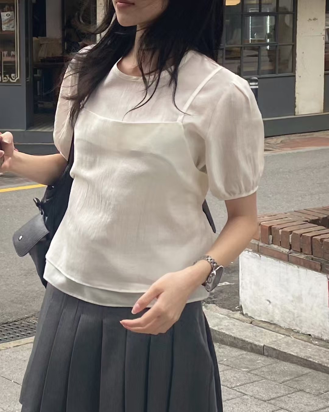 OPENING TITLE-오프닝타이틀-OT東大門㊣實拍女士新品時尚套裝柔軟套裝anag/OPENING TITLE套裝