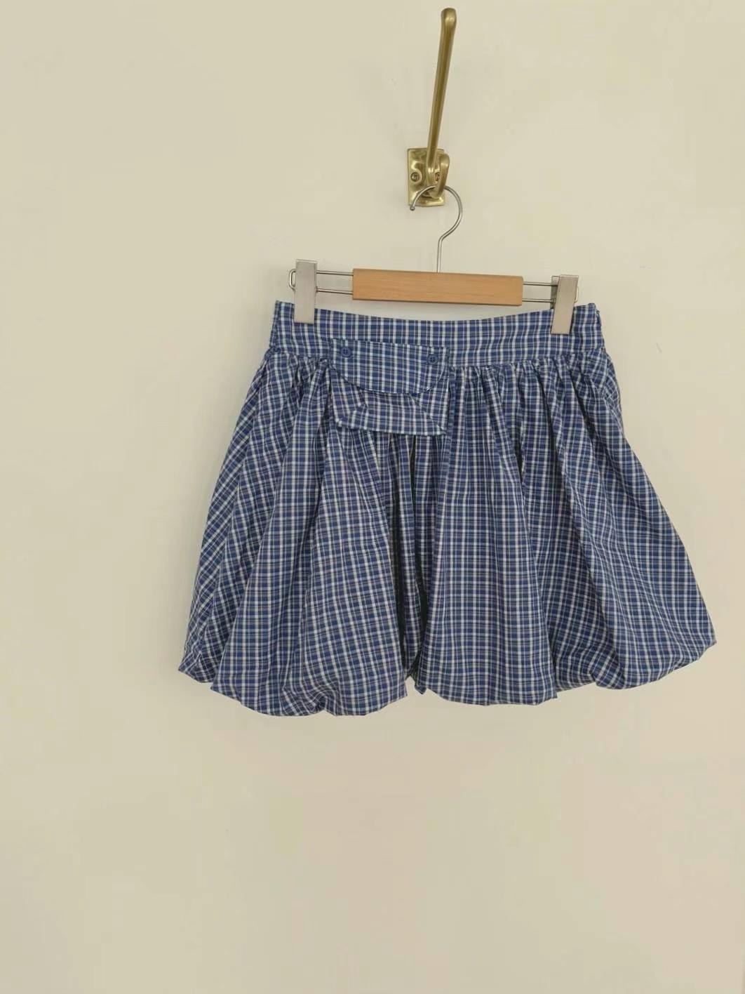 ASKMEAQUESTION韓國代購㊣女裝新款真品25春夏熱賣短裙口袋ASKMEAQUESTION短裙