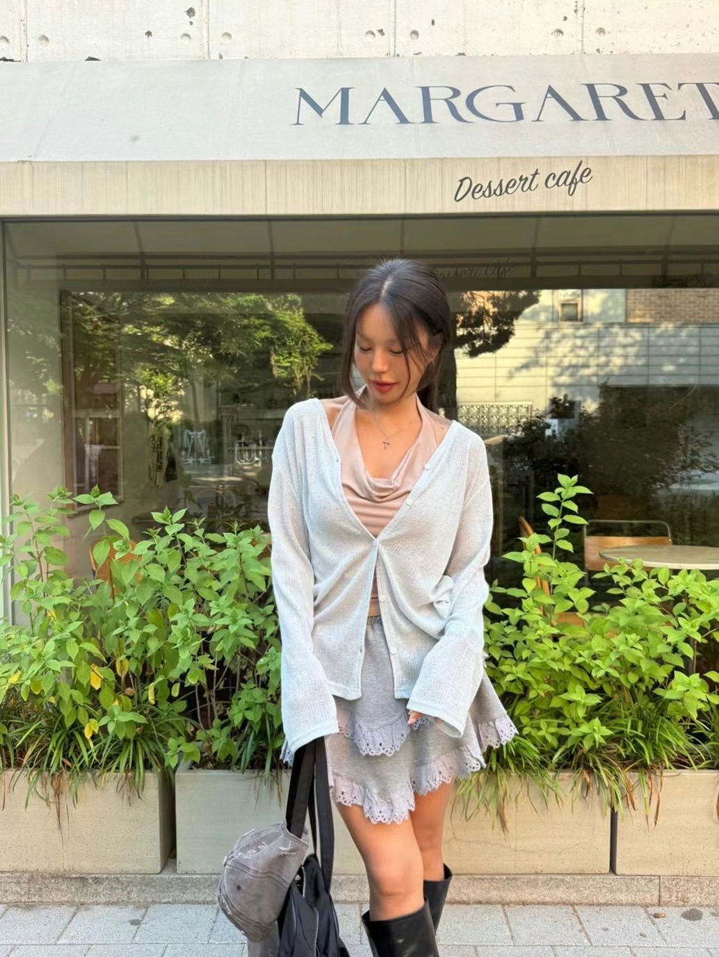 QUEENS MADE東大門㊣代購女裝新品休閑真品推薦針織衫開衫QUEENS MADE針織衫