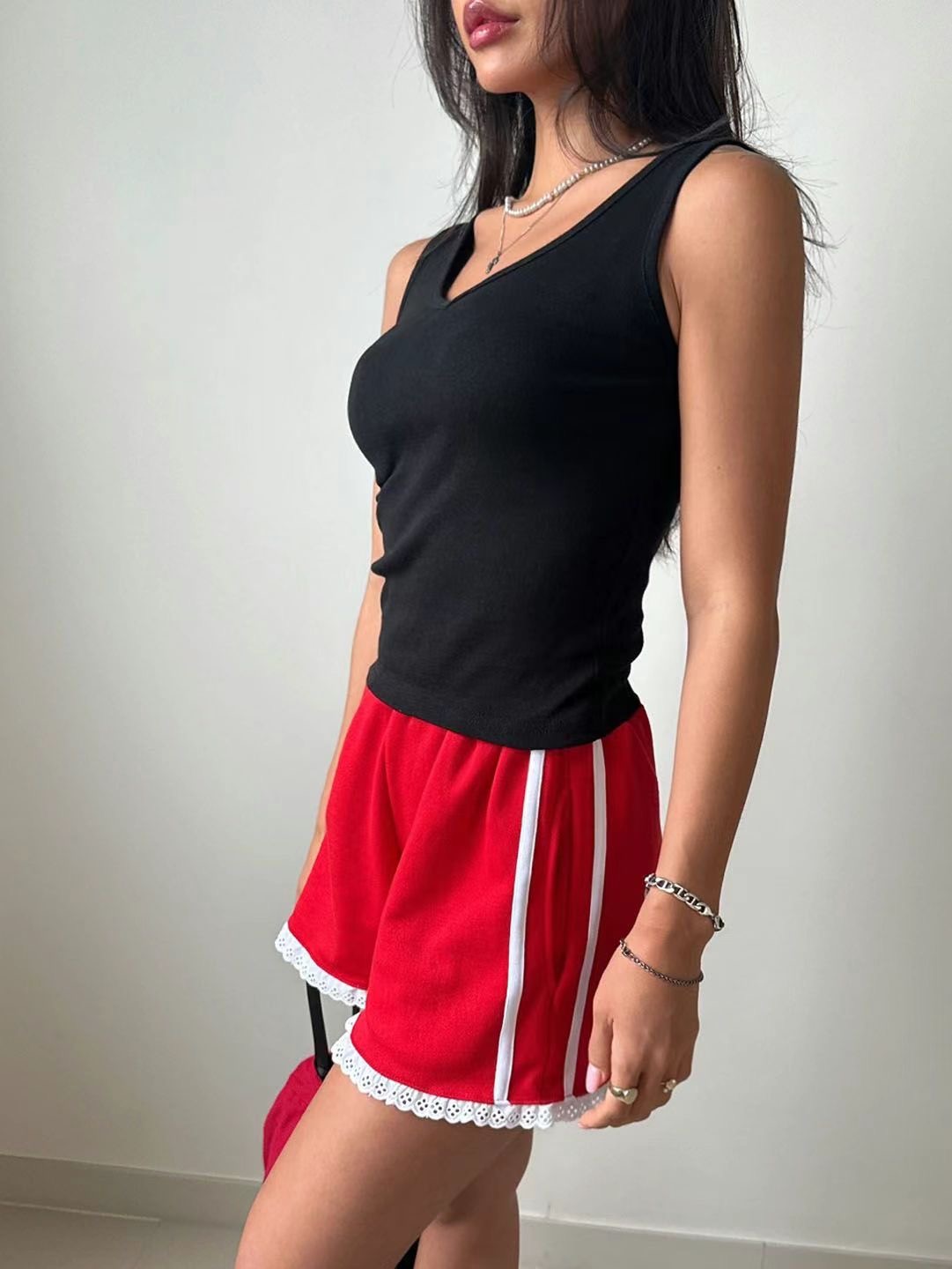 QUEENS MADE韓國直郵㊣女裝新品25春夏真品職業休閑吊帶背心QUEENS MADE吊帶/背心