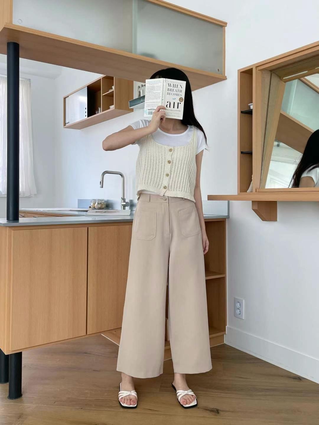 OTTO韓國代購㊣女士新款熱賣人氣時尚真品休閑推薦休閑褲口袋OTTO休閑褲
