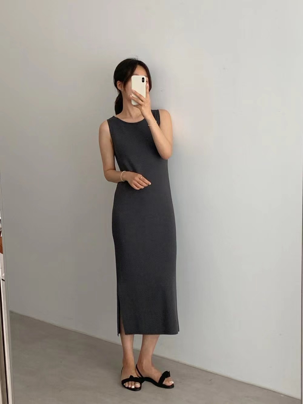 FLAMINGO韓國代購㊣女士新品25春夏推薦時尚休閑職業連衣裙FLAMINGO連衣裙圖色2