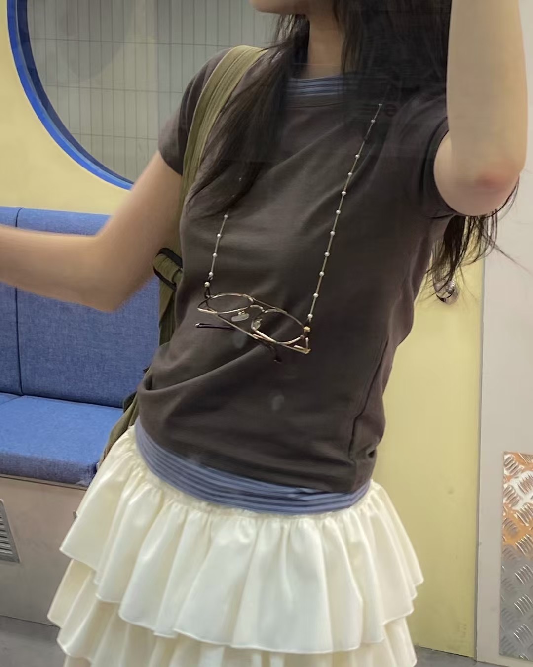 OPENING TITLE-오프닝타이틀-OT東大門㊣代購女裝新品熱賣T恤anag/OPENING TITLET恤圖色4