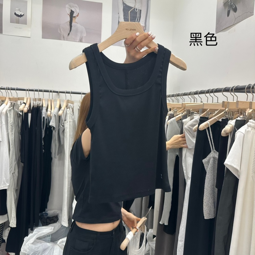 RECOVER韓國直郵㊣女士新款人氣25春夏休閑職業熱賣吊帶背心RECOVER/MOMENT吊帶/背心圖色2