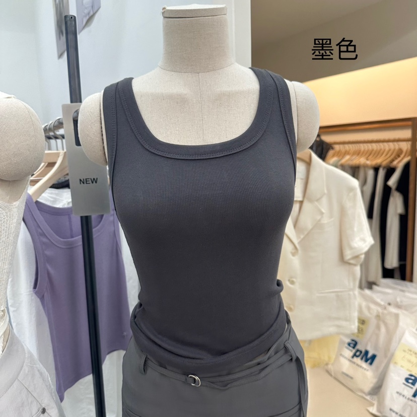 RECOVER韓國直郵㊣女士新款人氣25春夏休閑職業熱賣吊帶背心RECOVER/MOMENT吊帶/背心圖色5