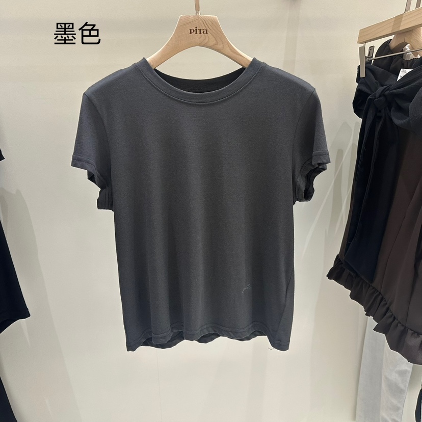 PITA東大門㊣實拍女士新款時尚真品職業推薦人氣熱賣T恤刺繡THE VERLIN/piTaT恤圖色5