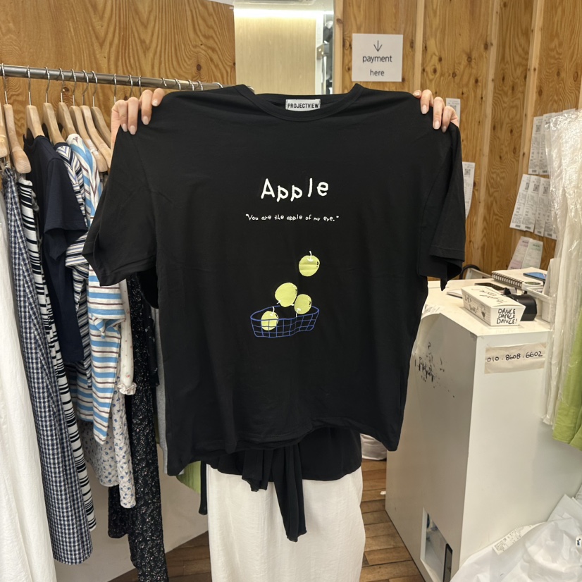 PROJECTVIEW東大門㊣代購女士新品時尚25春夏熱賣真品休閑T恤PROJECTVIEWT恤圖色2