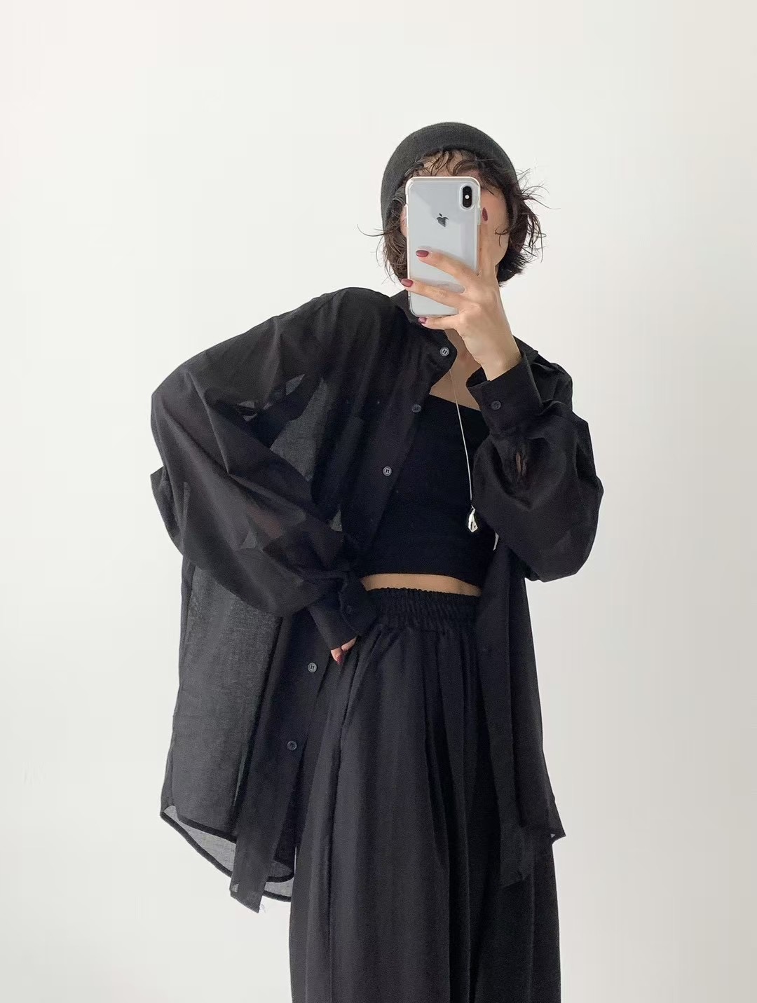 CRACKER韓國直郵㊣女裝新款熱賣人氣真品職業時尚襯衫蕾絲衫CRACKER_襯衫/蕾絲衫圖色3