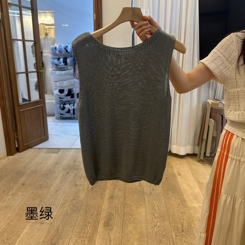 MU i東大門㊣代購女士新品推薦25春夏時尚人氣真品吊帶背心Mu:i-Q吊帶/背心圖色3
