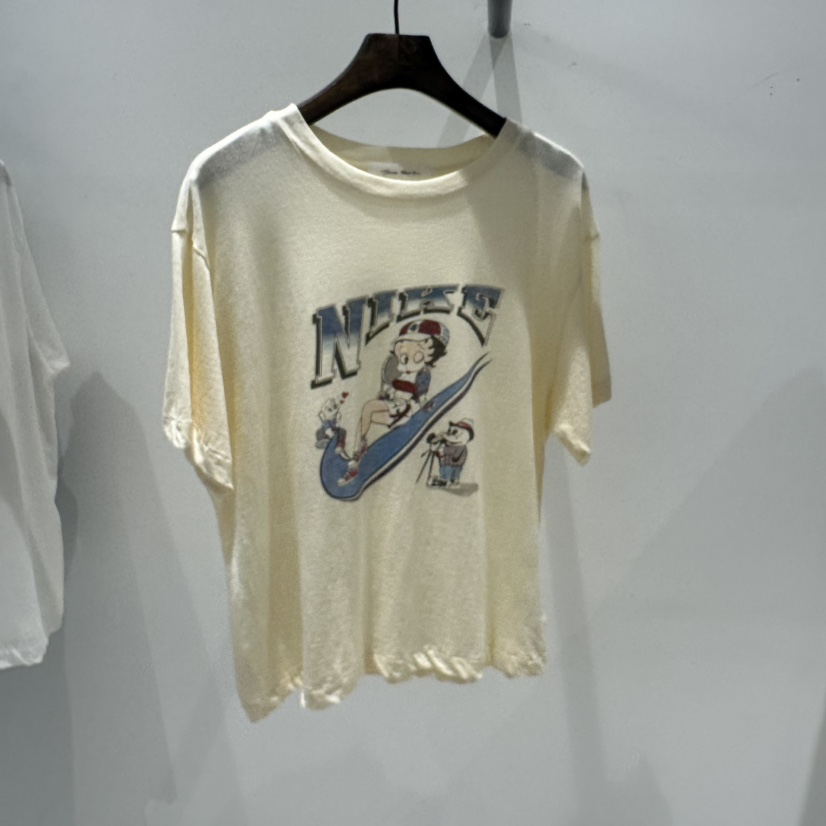 JANE BIRKIN東大門㊣實拍女士新款職業25春夏休閑熱賣人氣T恤JANE BIRKIN設計師品牌T恤圖色2