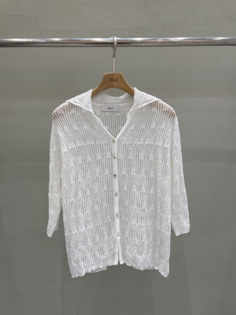 THE MUI東大門㊣實拍女裝新品25春夏時尚真品熱賣推薦針織衫Mu:i-A針織衫圖色1