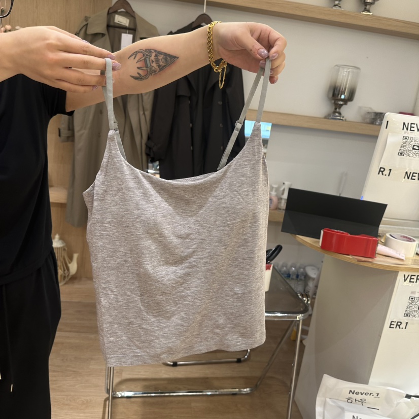 NEVER.1東大門㊣直郵女裝新品休閑25春夏推薦熱賣吊帶背心NEVER.1吊帶/背心圖色2