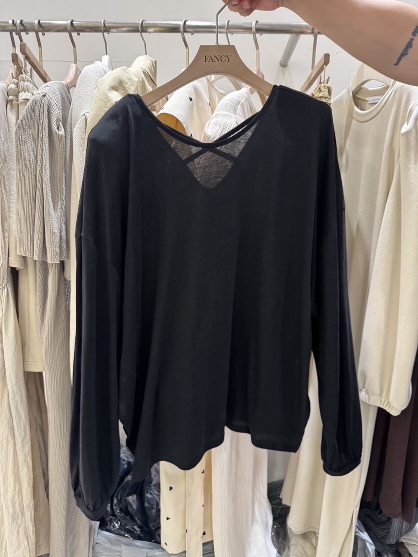 FANCY韓國直郵㊣女裝新品25春夏時尚休閑真品職業人氣長袖T恤FANCY/Something長袖T恤圖色4