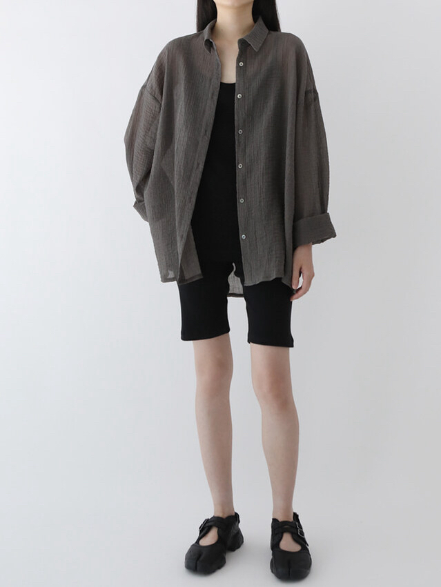 PLANTS ON GRAY東大門㊣直郵女士新品25春夏休閑襯衫蕾絲衫PLANTS ON GRAY襯衫/蕾絲衫