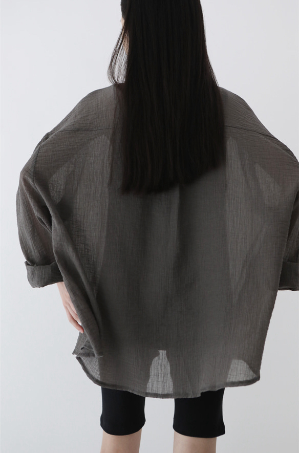 PLANTS ON GRAY東大門㊣直郵女士新品25春夏休閑襯衫蕾絲衫PLANTS ON GRAY襯衫/蕾絲衫
