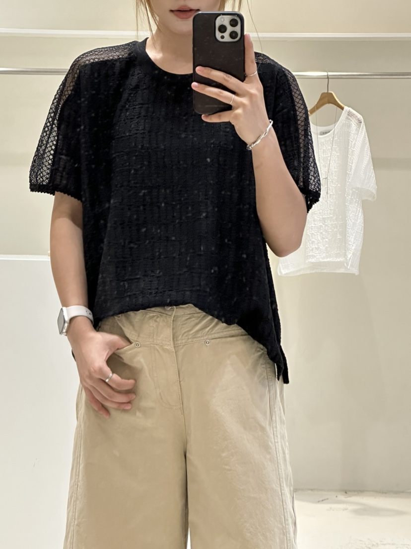 MILLIMETER東大門㊣實拍女裝新款時尚人氣真品職業25春夏T恤MILLIMETERT恤