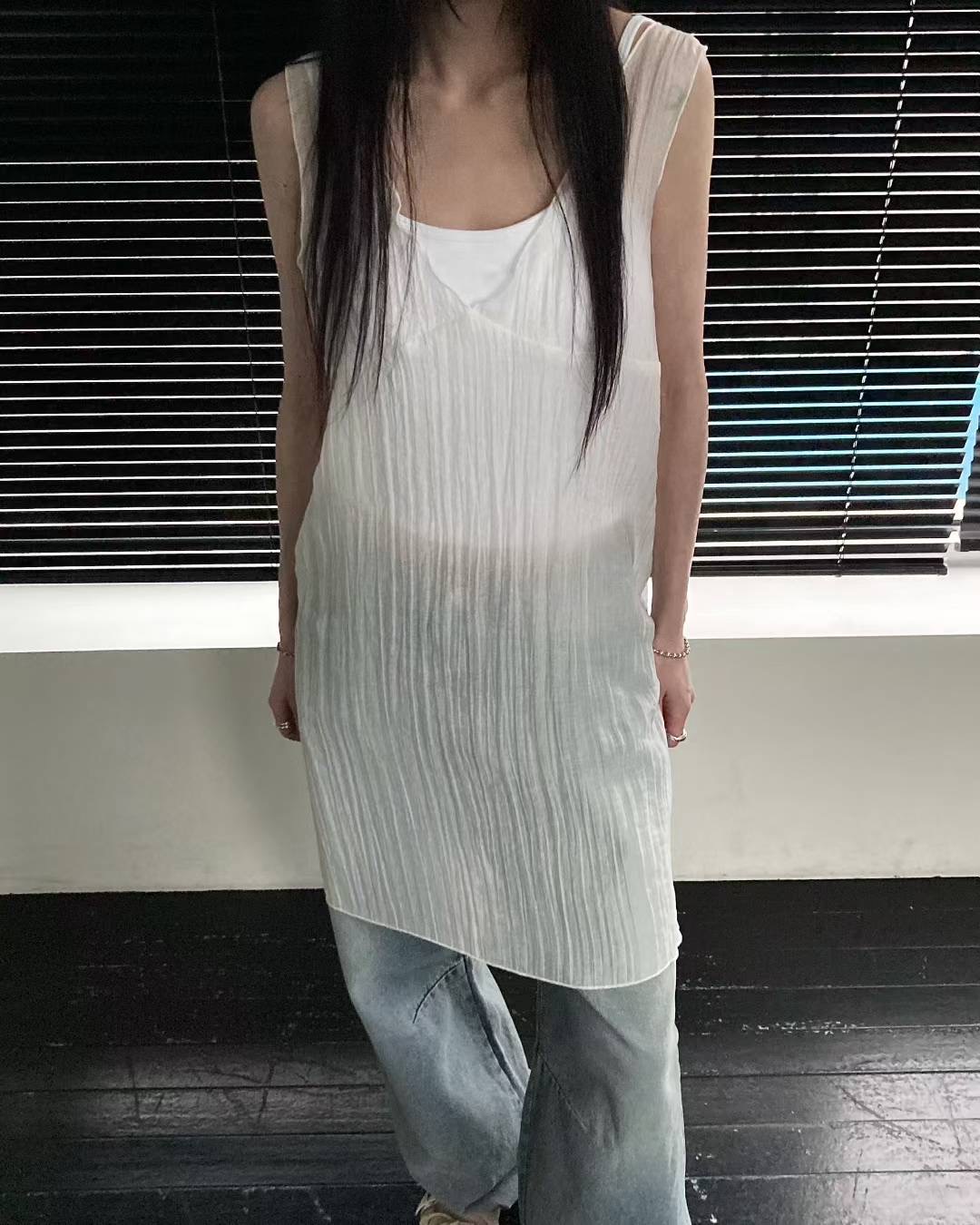 UNSANE東大門㊣實拍女士新品熱賣推薦人氣時尚職業連衣裙柔軟UNSANE連衣裙