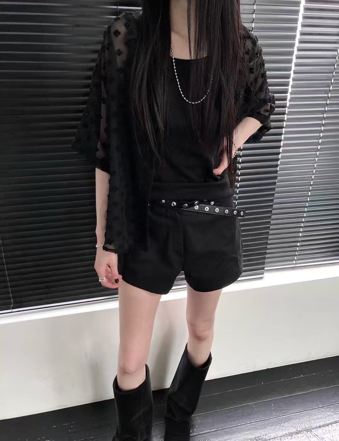 UNSANE東大門㊣直郵女士新款熱賣25春夏真品人氣襯衫蕾絲衫UNSANE襯衫/蕾絲衫圖色3