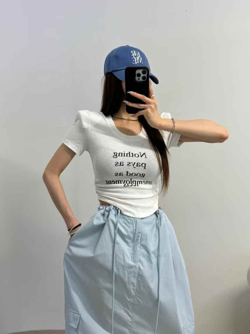 BLACK BABI東大門㊣直郵女裝新款休閑人氣真品25春夏時尚T恤BLACK BABIT恤