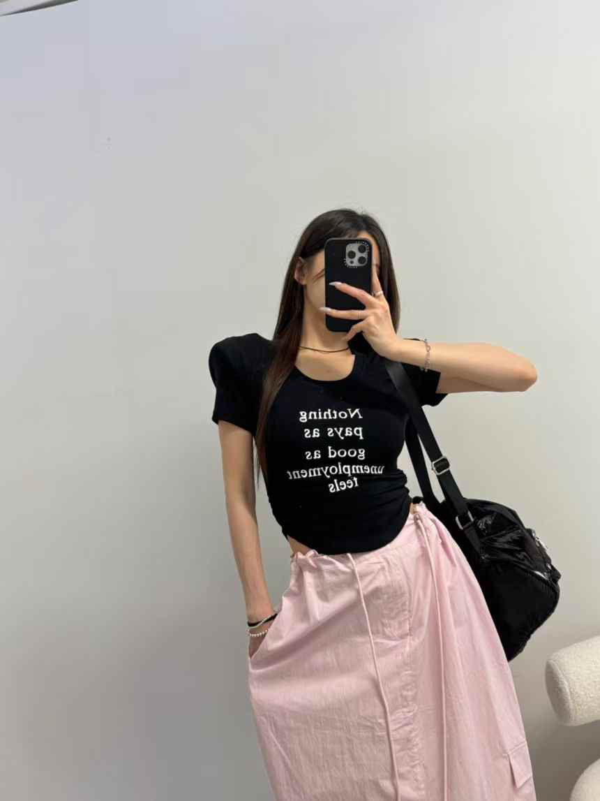 BLACK BABI東大門㊣直郵女裝新款休閑人氣真品25春夏時尚T恤BLACK BABIT恤
