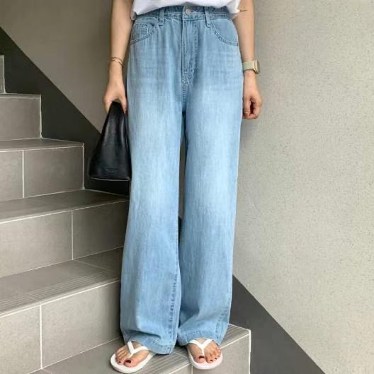 BEE韓國直郵㊣女裝新款真品時尚人氣25春夏熱賣職業休閑牛仔褲BEE牛仔褲