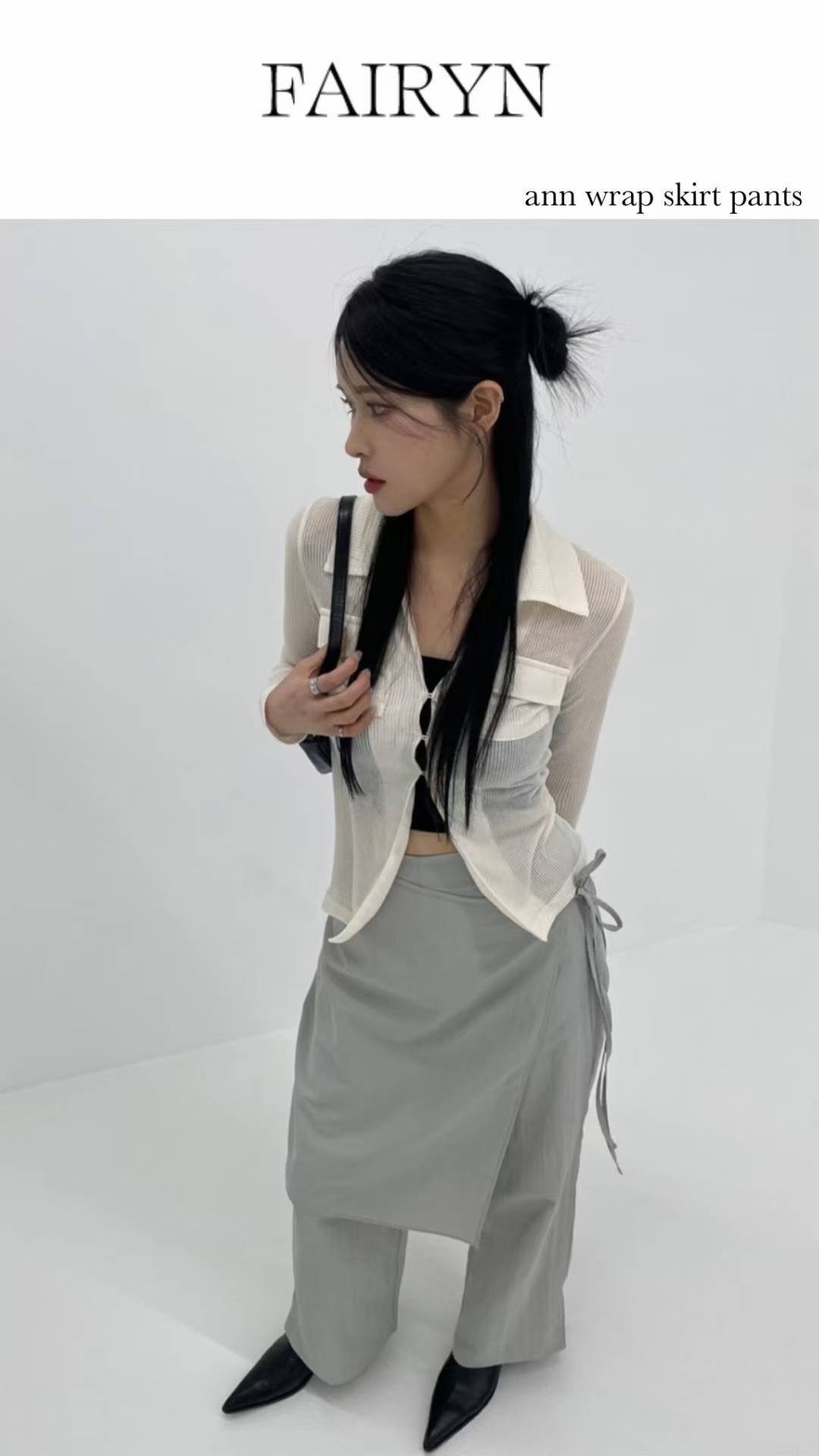 UNSANE東大門㊣代購女士新品休閑人氣25春夏熱賣職業時尚裙褲UNSANE裙褲