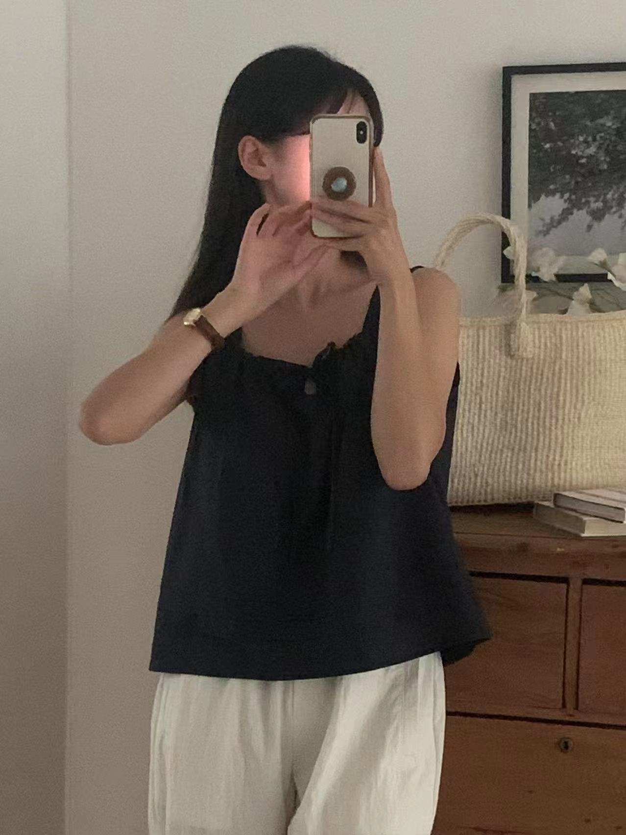 BILLOW東大門㊣實拍女士新品時尚職業休閑人氣25春夏吊帶背心BILLOW吊帶/背心圖色3