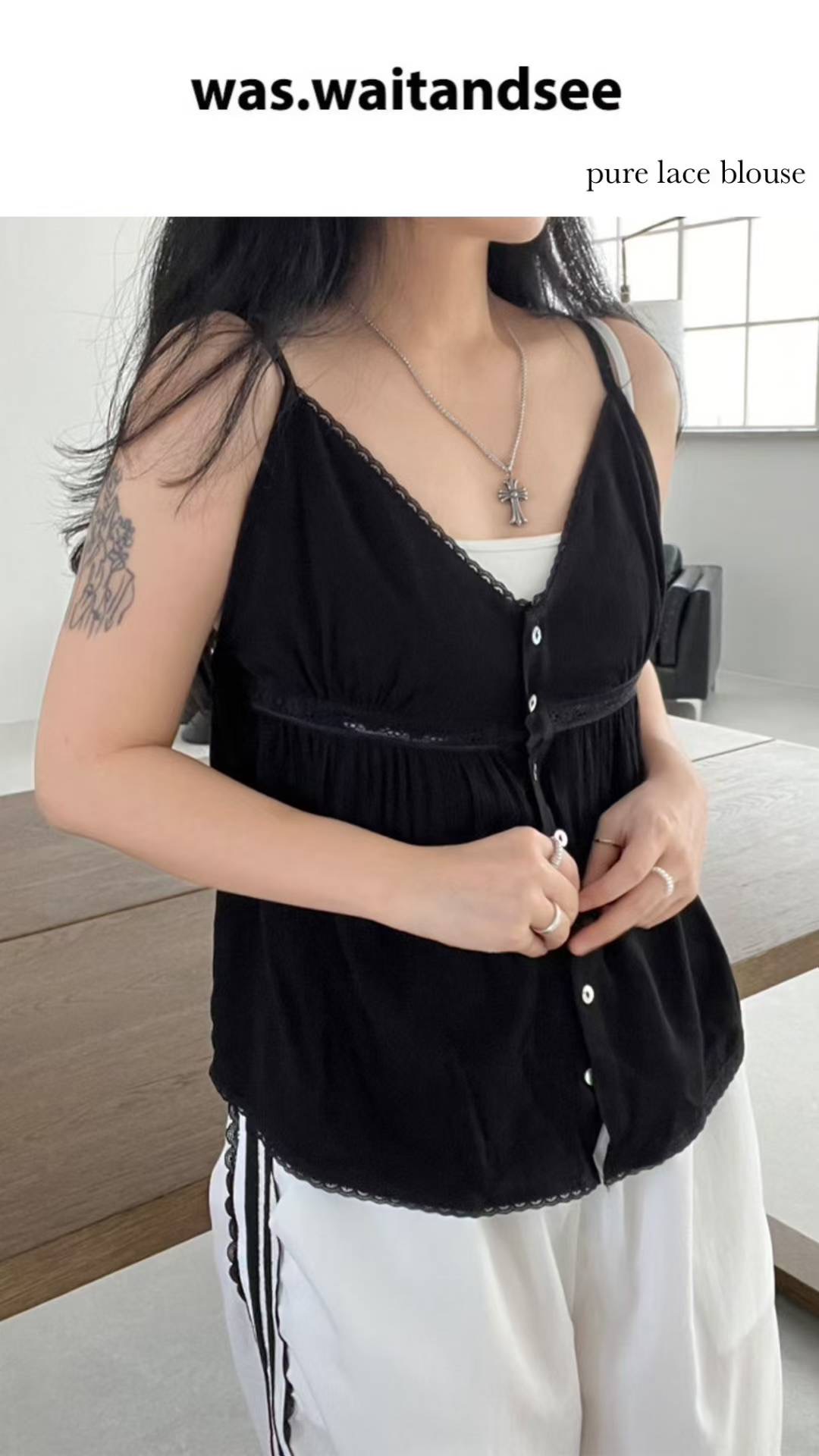 UNSANE韓國直郵㊣女士新款休閑推薦熱賣真品人氣25春夏吊帶背心UNSANE吊帶/背心