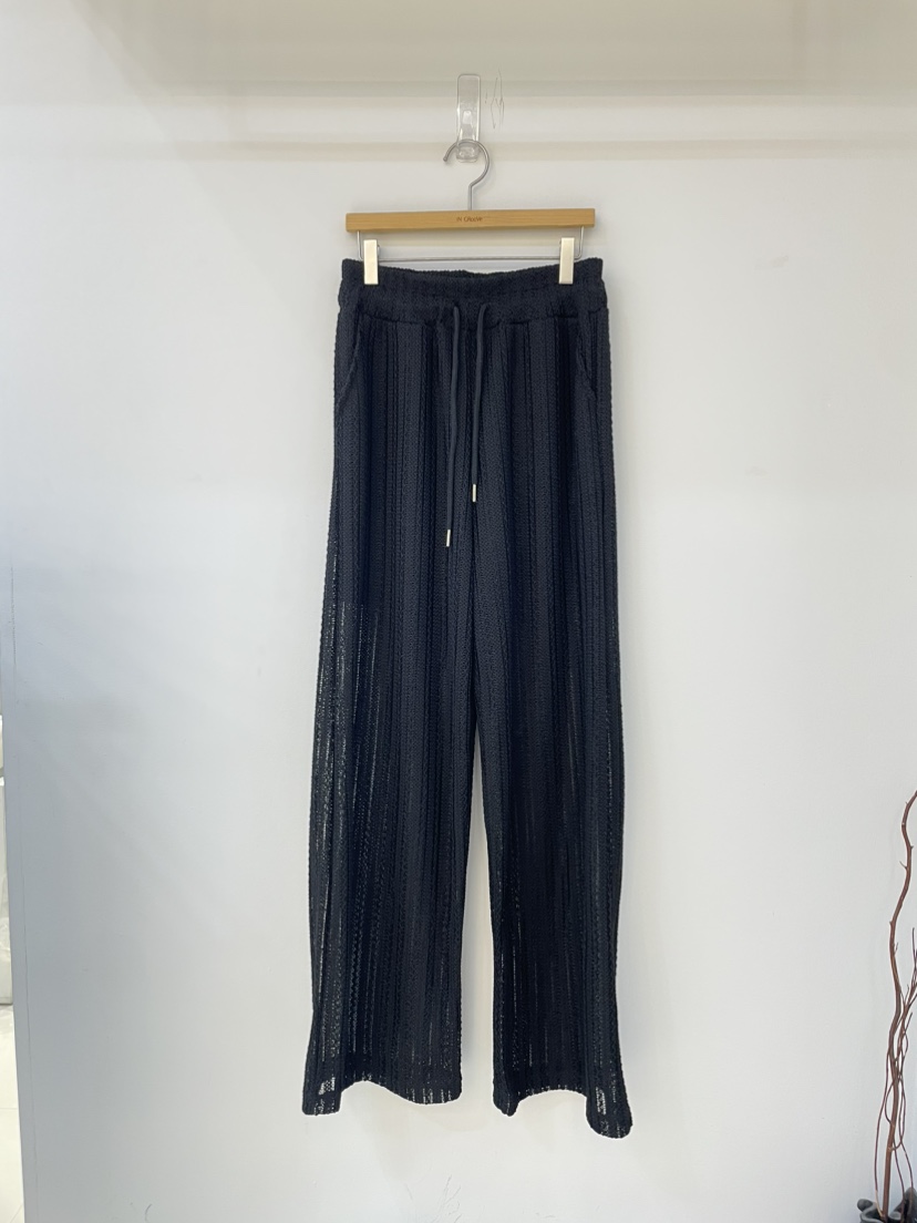 MILLIMETER東大門㊣實拍女士新品休閑25春夏推薦休閑褲蕾絲MILLIMETER休閑褲圖色1