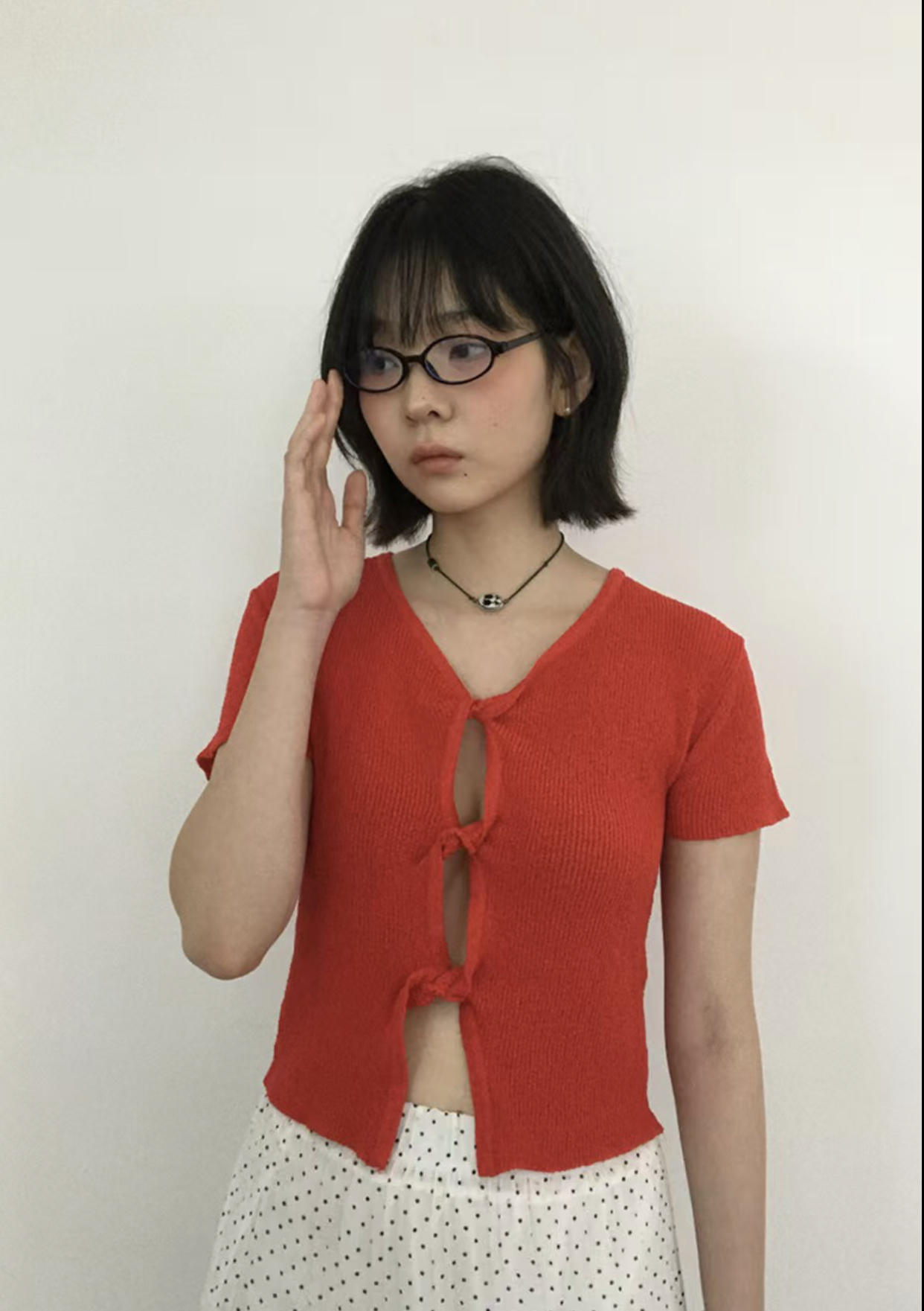 UNSANE東大門㊣實拍女裝新款熱賣推薦職業真品25春夏針織衫UNSANE針織衫圖色2
