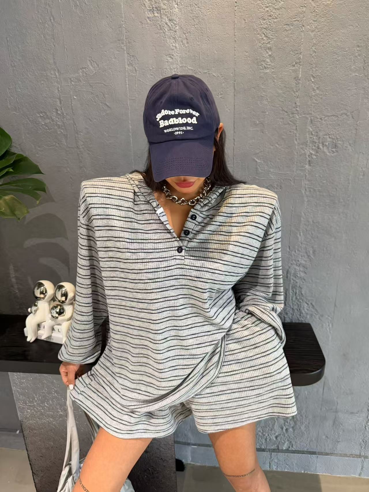 BLACK BABI韓國直郵㊣女士新品推薦職業25春夏休閑套裝套裝BLACK BABI套裝圖色3