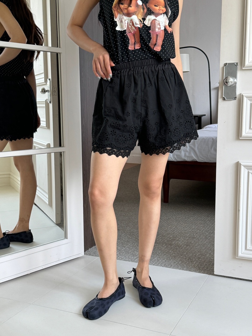 MAISONDEGLORY韓國直郵㊣女裝新款職業真品推薦休閑短褲蕾絲MAISON DE GLORY短褲