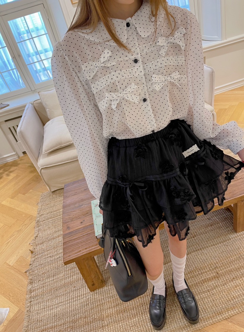 BOUTIQUE-L韓國直郵㊣女士新品人氣職業時尚休閑襯衫蕾絲衫BOUTIQUE-L襯衫/蕾絲衫
