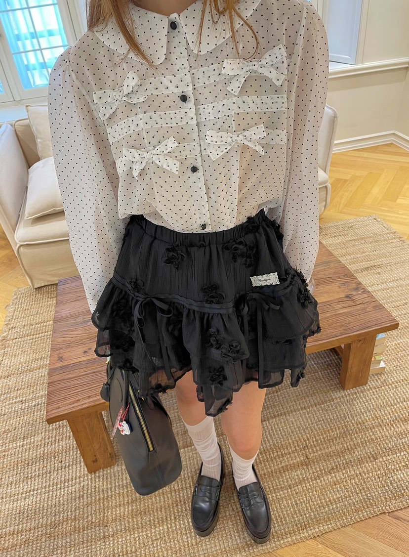 BOUTIQUE-L韓國直郵㊣女士新品人氣職業時尚休閑襯衫蕾絲衫BOUTIQUE-L襯衫/蕾絲衫