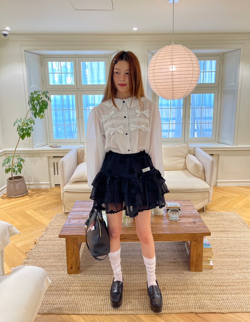 BOUTIQUE-L韓國直郵㊣女士新品人氣職業時尚休閑襯衫蕾絲衫BOUTIQUE-L襯衫/蕾絲衫